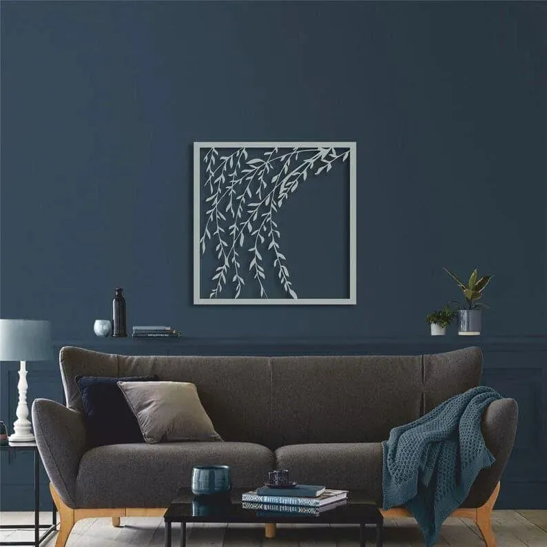 Leafy Branch Metal Wall Decor