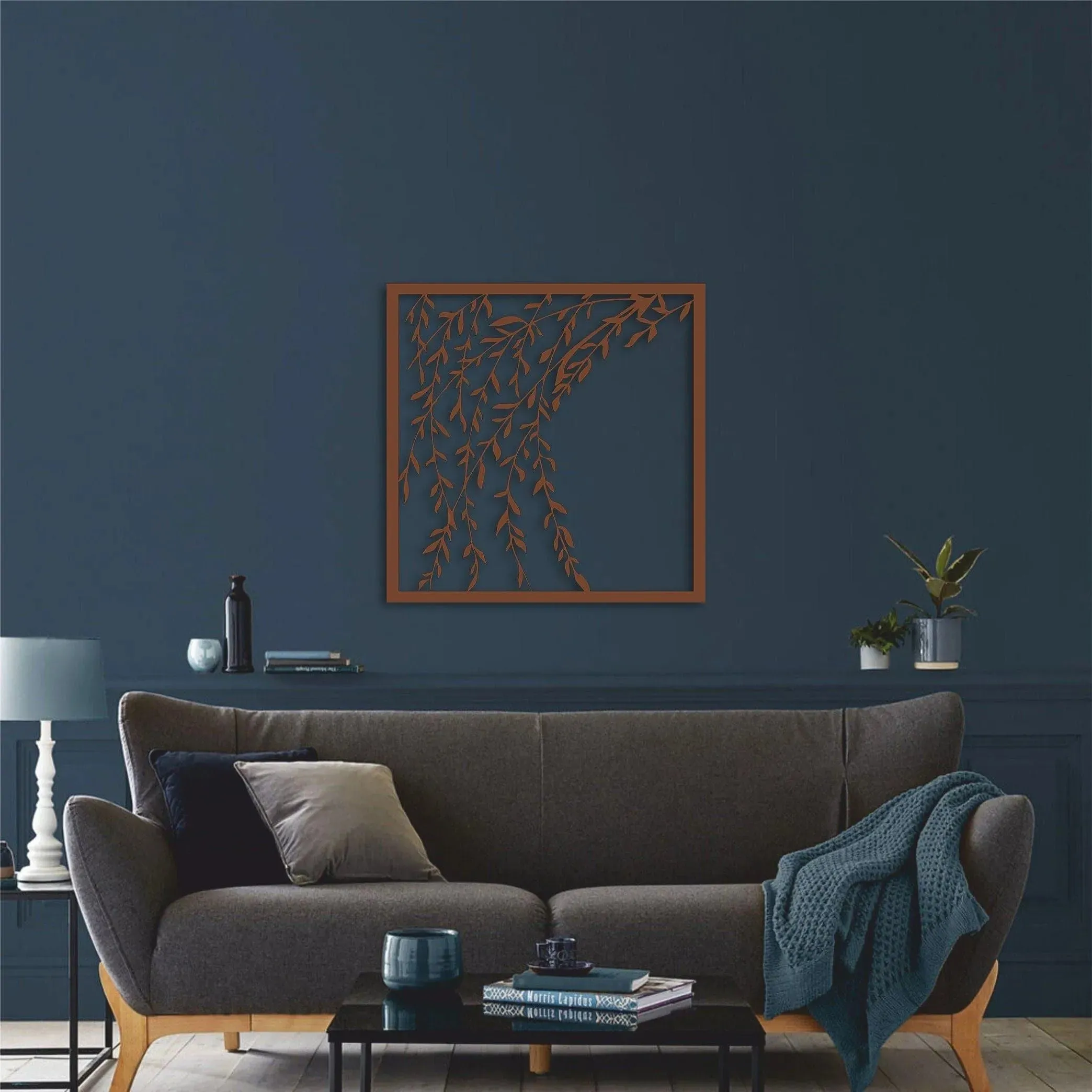 Leafy Branch Metal Wall Decor