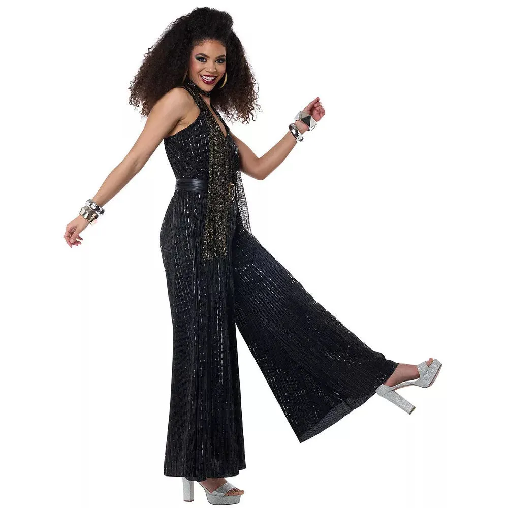 Let's Dance Disco Jumpsuit Womens Costume