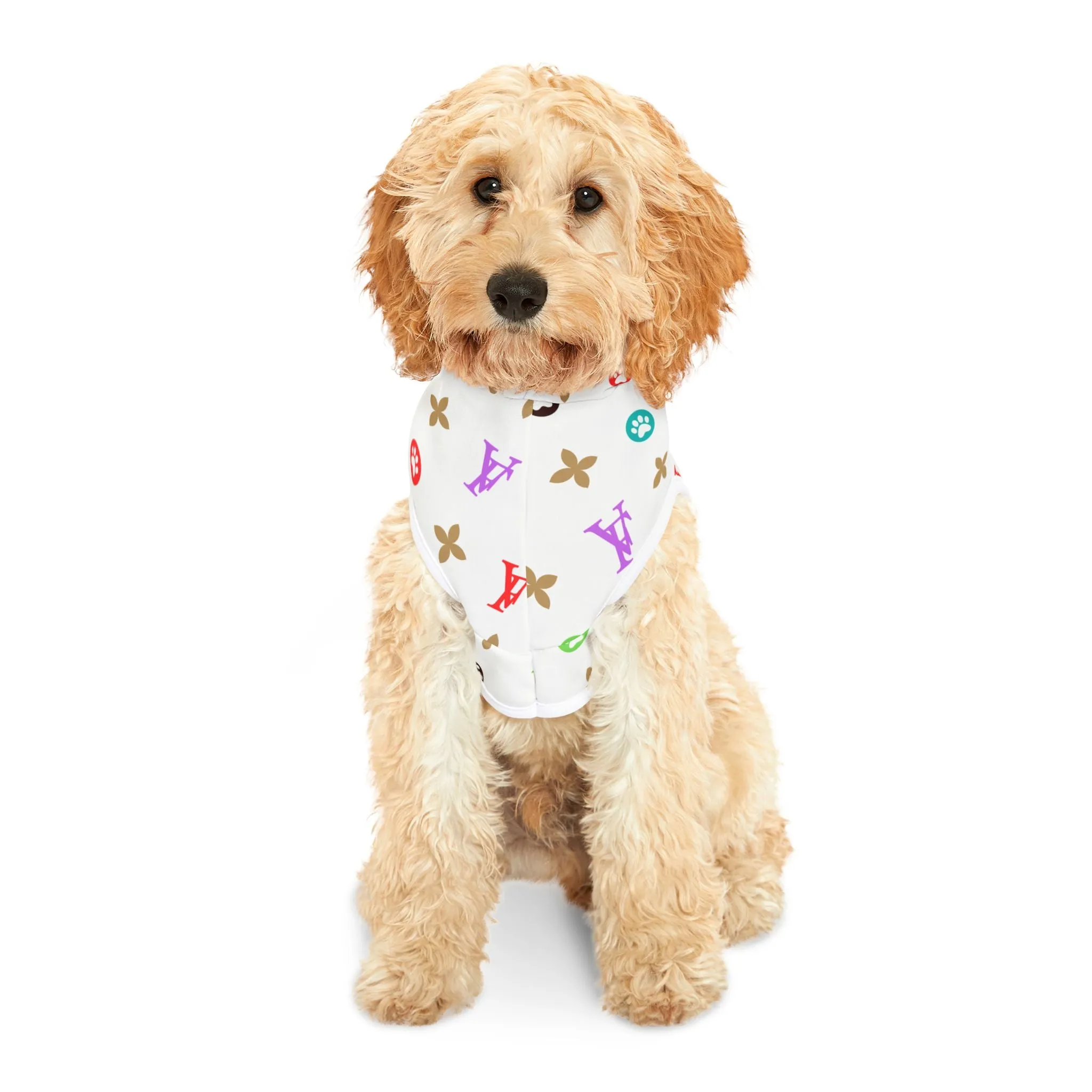 Light Furry Vuitton Pet Sweatshirt Hoodie