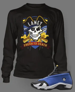 Long Sleeve Graphic T-Shirt To Match Retro Air Jordan 14 Laney Low Shoe
