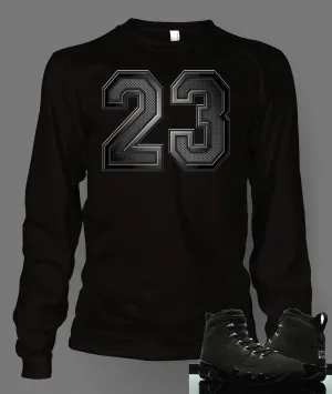 Long Sleeve Graphic T-Shirt To Match Retro Air Jordan 9 Anthracite Shoe