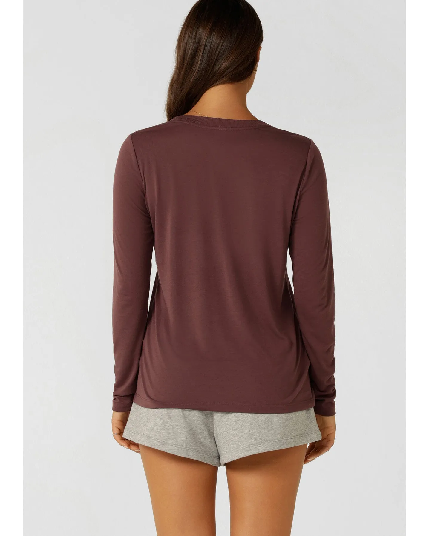 Lorna Jane Lotus Long Sleeve Top - Forest Berry