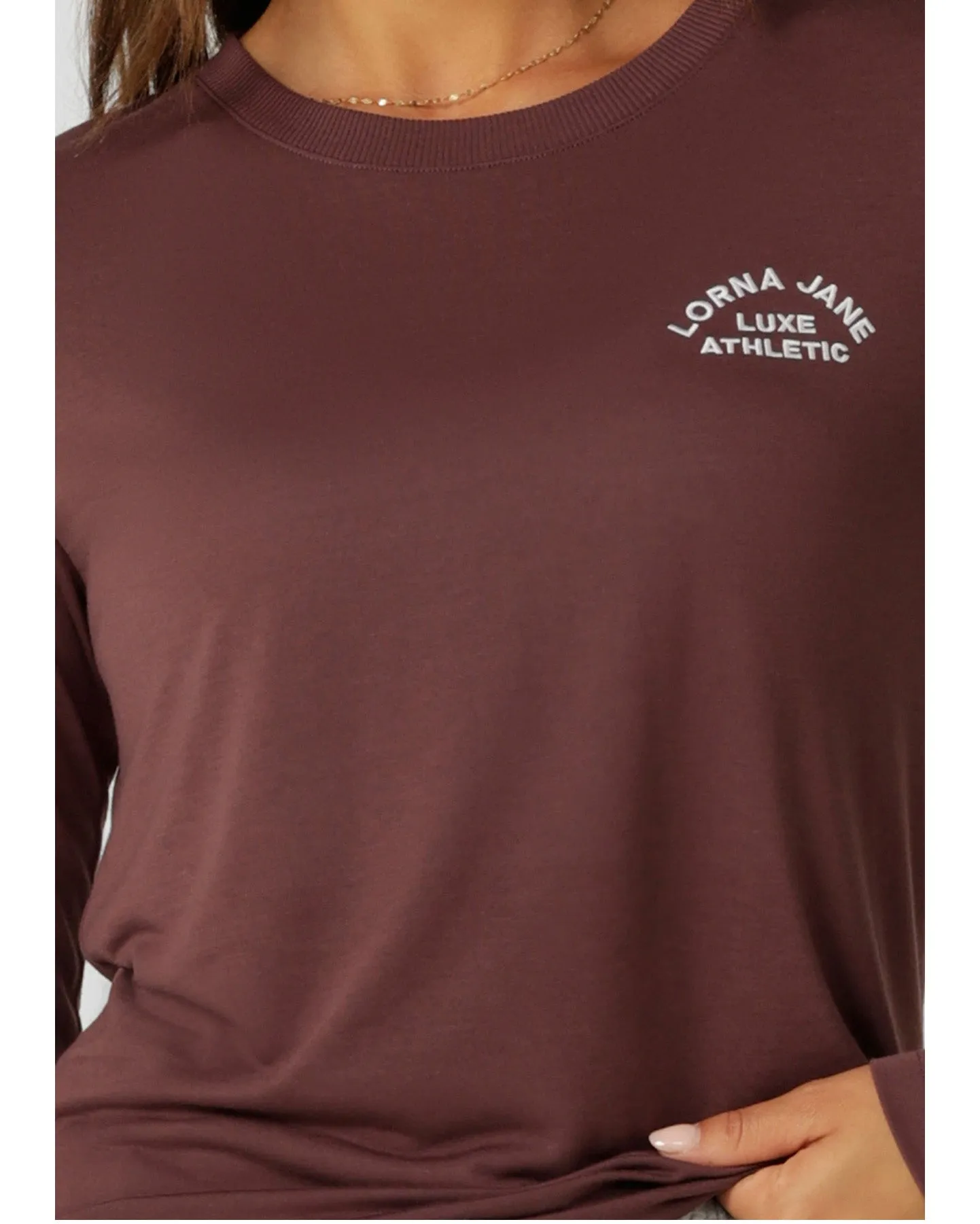 Lorna Jane Lotus Long Sleeve Top - Forest Berry