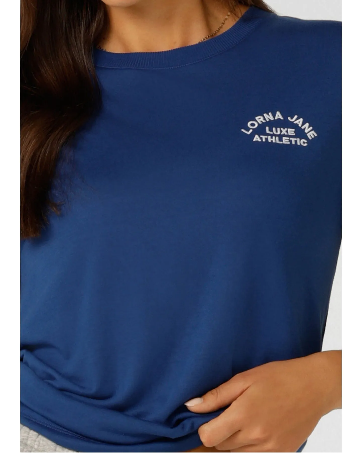 Lorna Jane Lotus T Shirt - Riviera Blue