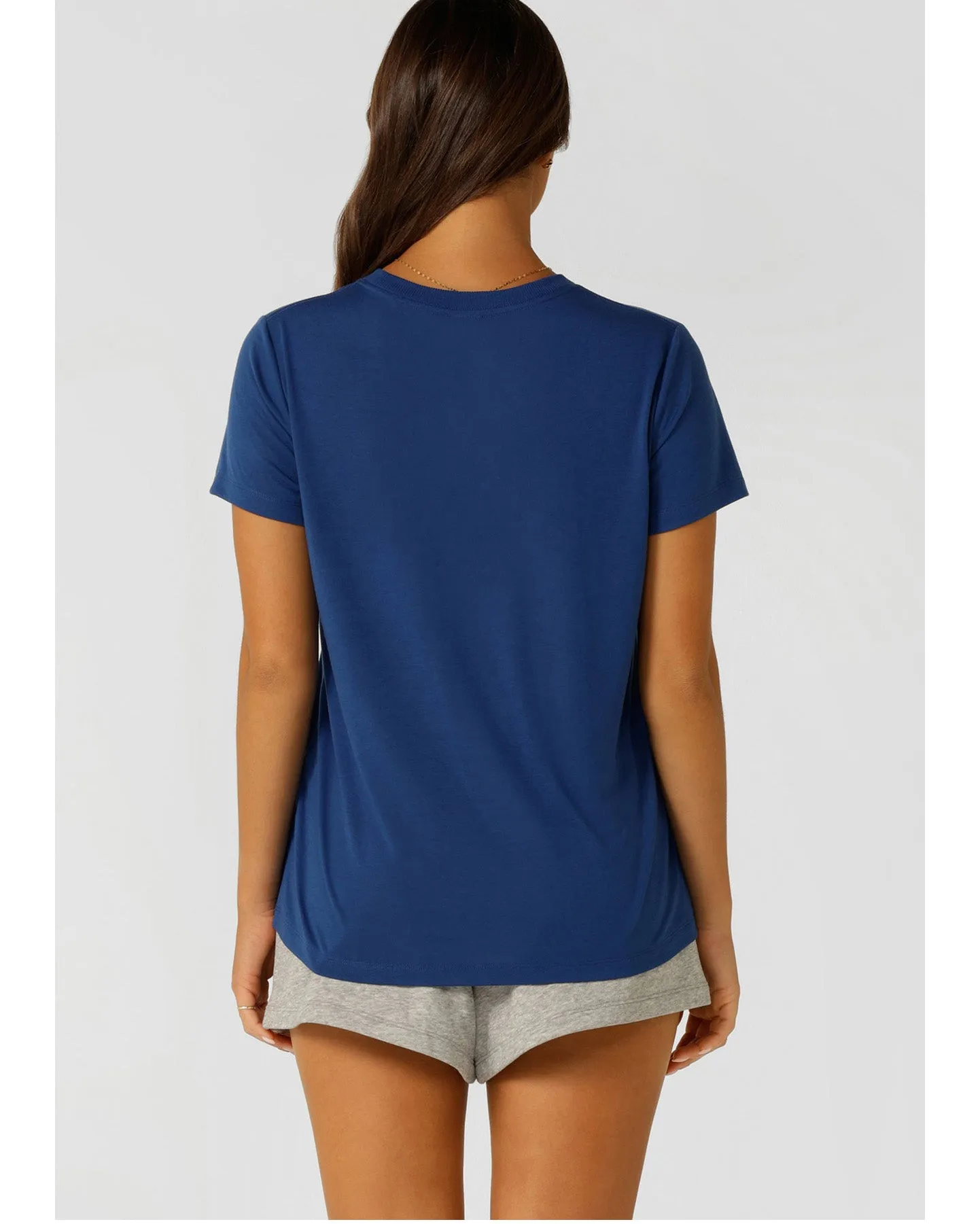 Lorna Jane Lotus T Shirt - Riviera Blue
