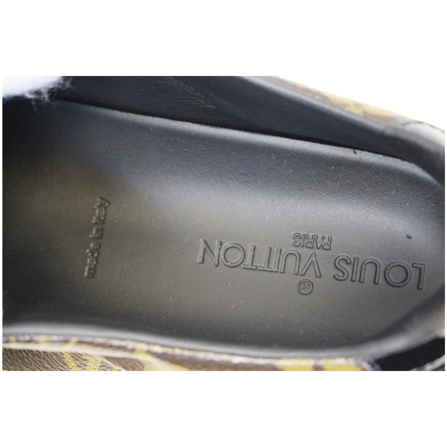 LOUIS VUITTON Frontrow Monogram Canvas/Leather Sneakers Brown