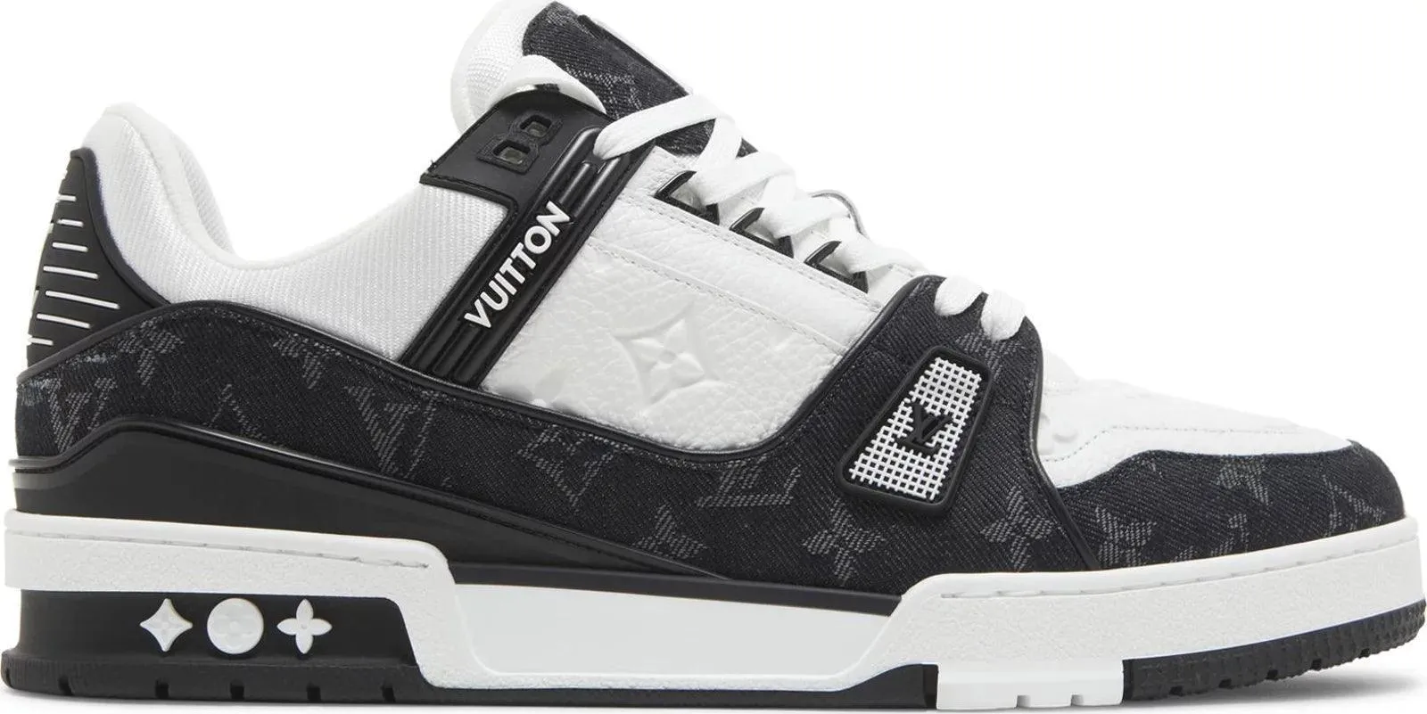 Louis Vuitton LV Trainer Monogram Denim White Black