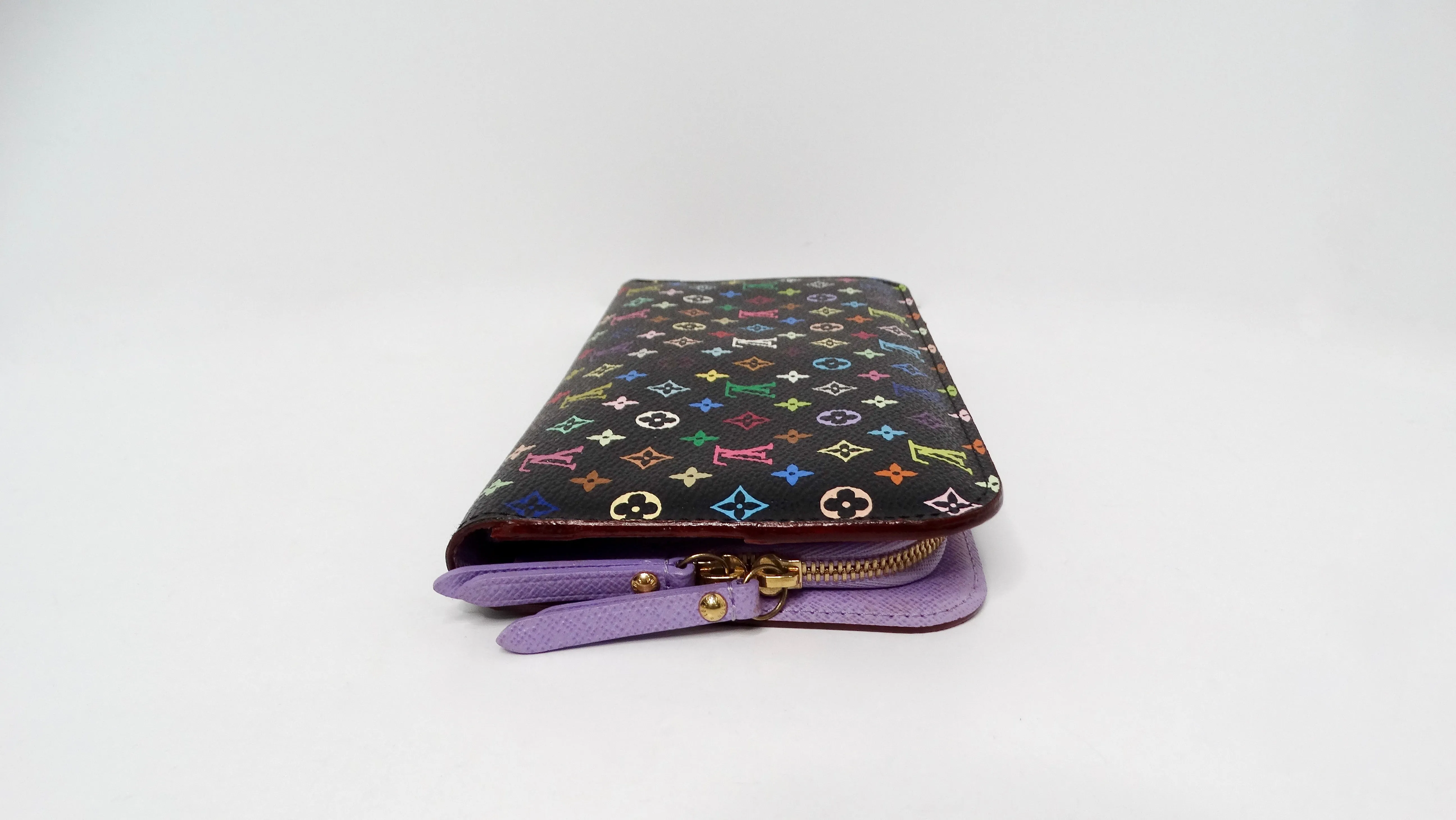 Louis Vuitton x Takashi Murakami Y2K Black Monogram Multicolor Insolite Wallet