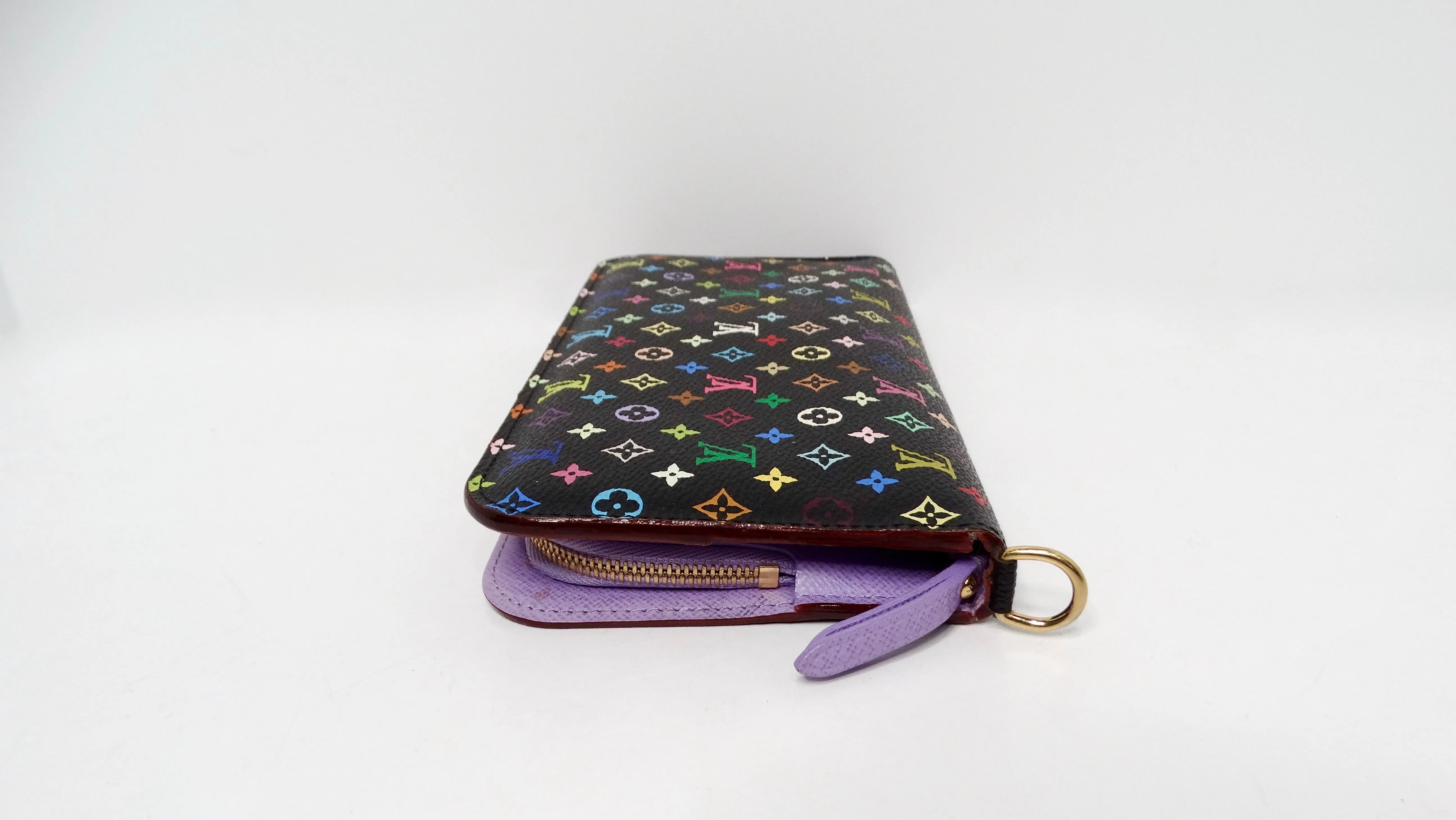Louis Vuitton x Takashi Murakami Y2K Black Monogram Multicolor Insolite Wallet