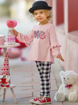 Love You Plaid Legging Set