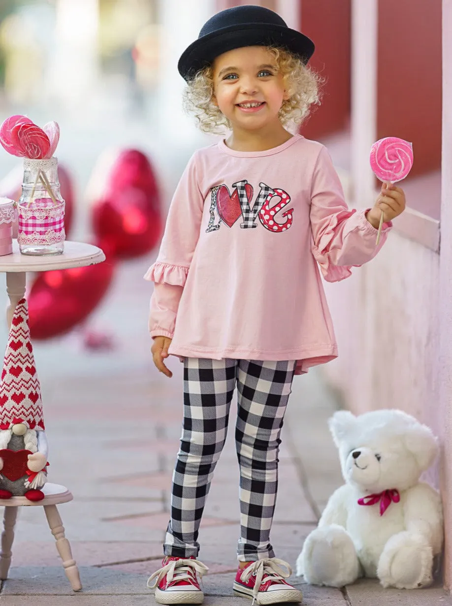 Love You Plaid Legging Set