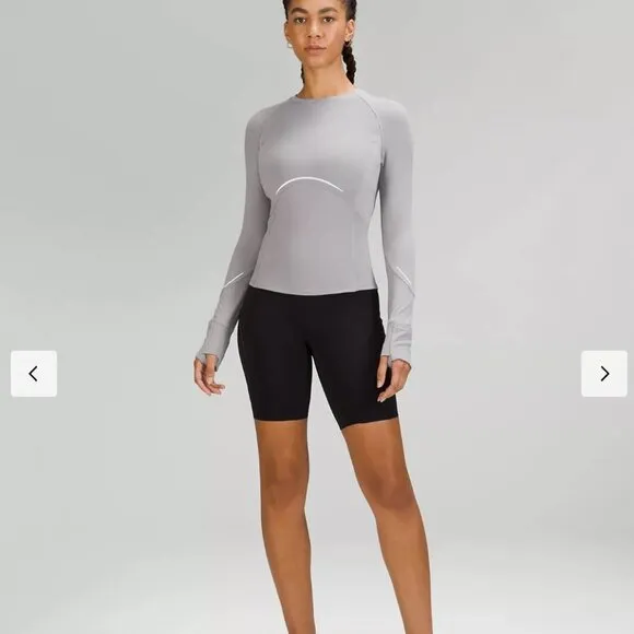 Lululemon Black Base Pace HR Short 8” Reflective