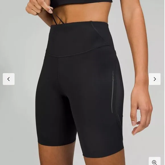 Lululemon Black Base Pace HR Short 8” Reflective