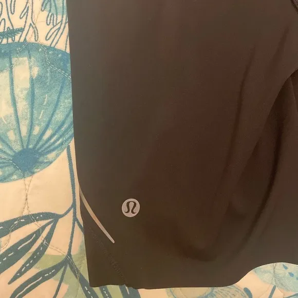 Lululemon Black Base Pace HR Short 8” Reflective