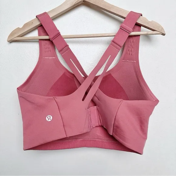 Lululemon Womens 36DDD AirSupport Bra High Support Brier Rose