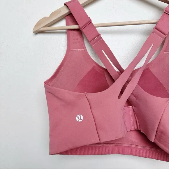 Lululemon Womens 36DDD AirSupport Bra High Support Brier Rose
