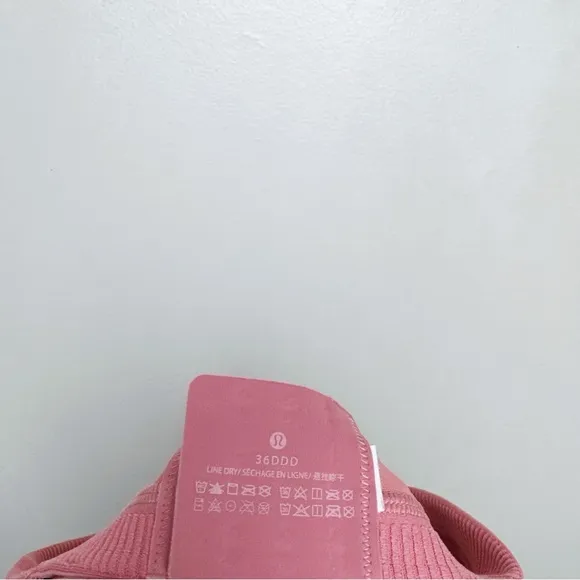 Lululemon Womens 36DDD AirSupport Bra High Support Brier Rose