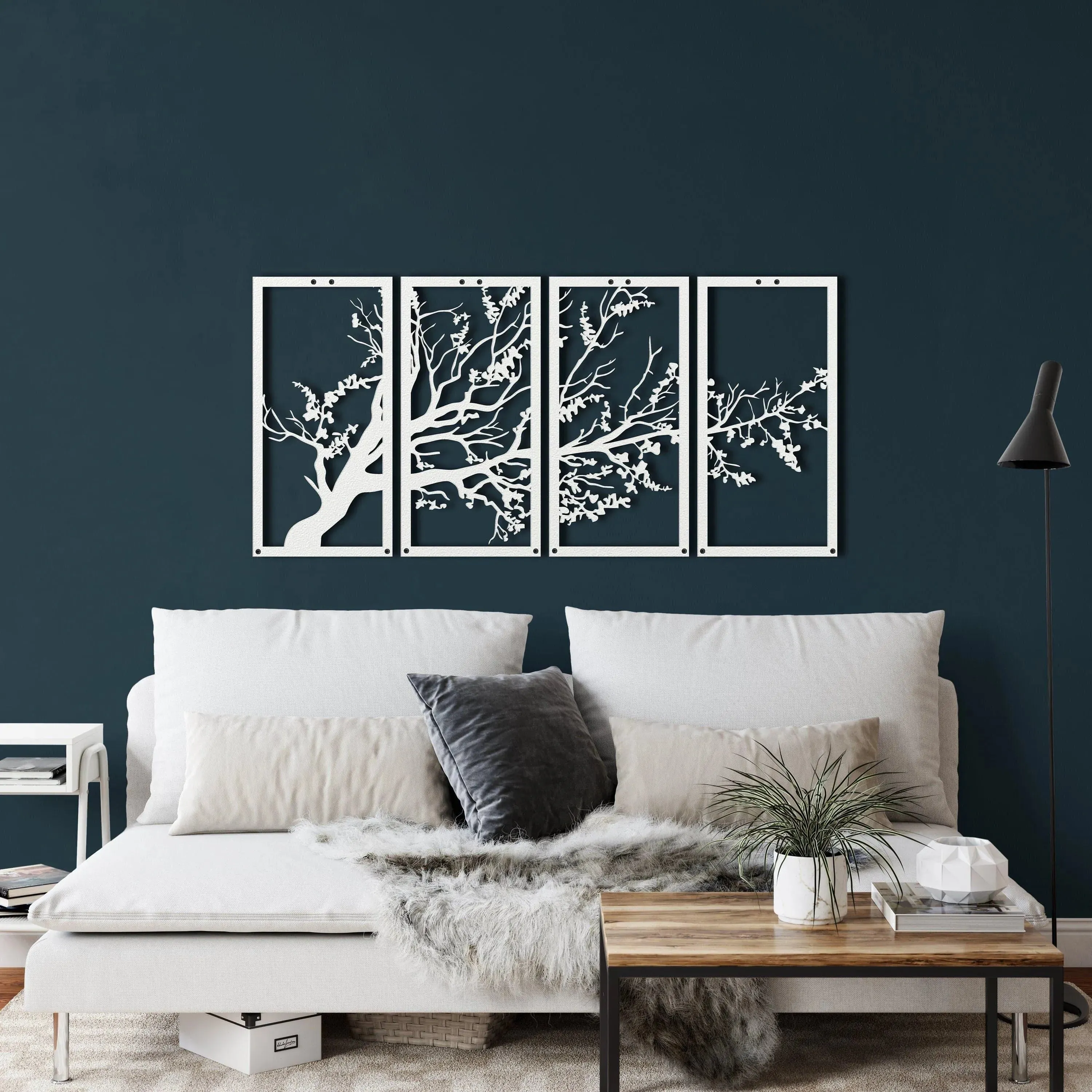 Lush Tree Metal Wall Hanging Decor