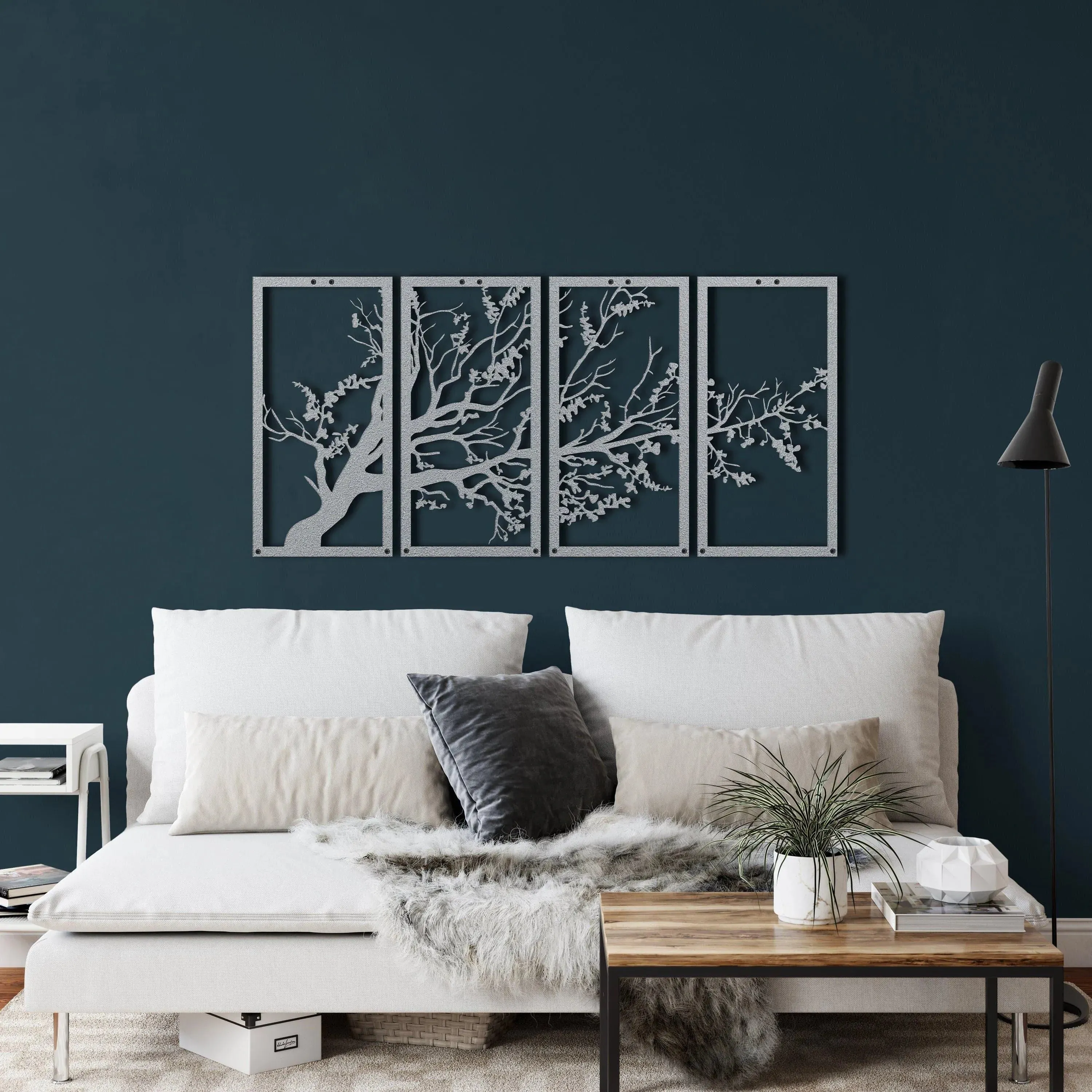 Lush Tree Metal Wall Hanging Decor
