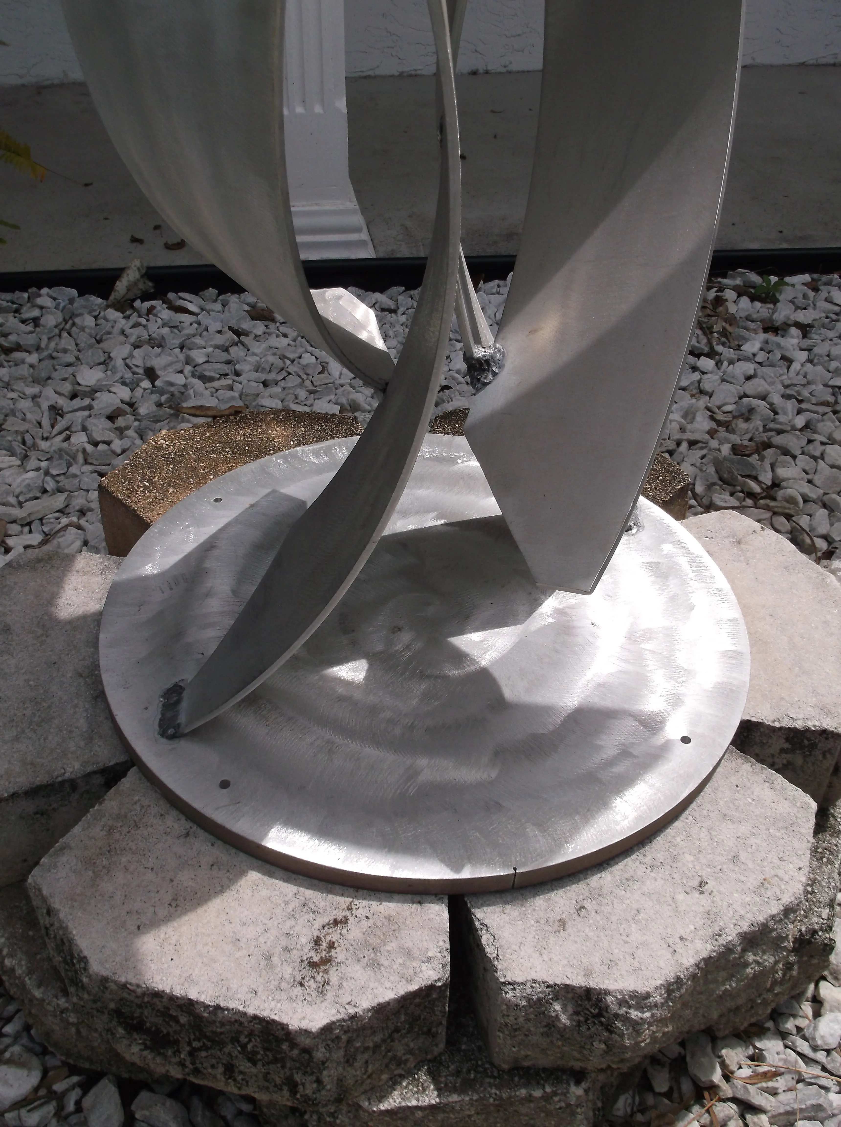 Luxury Aluminum Sculpture, Rise, Modern Abstract Indoor Outdoor Landscape Art