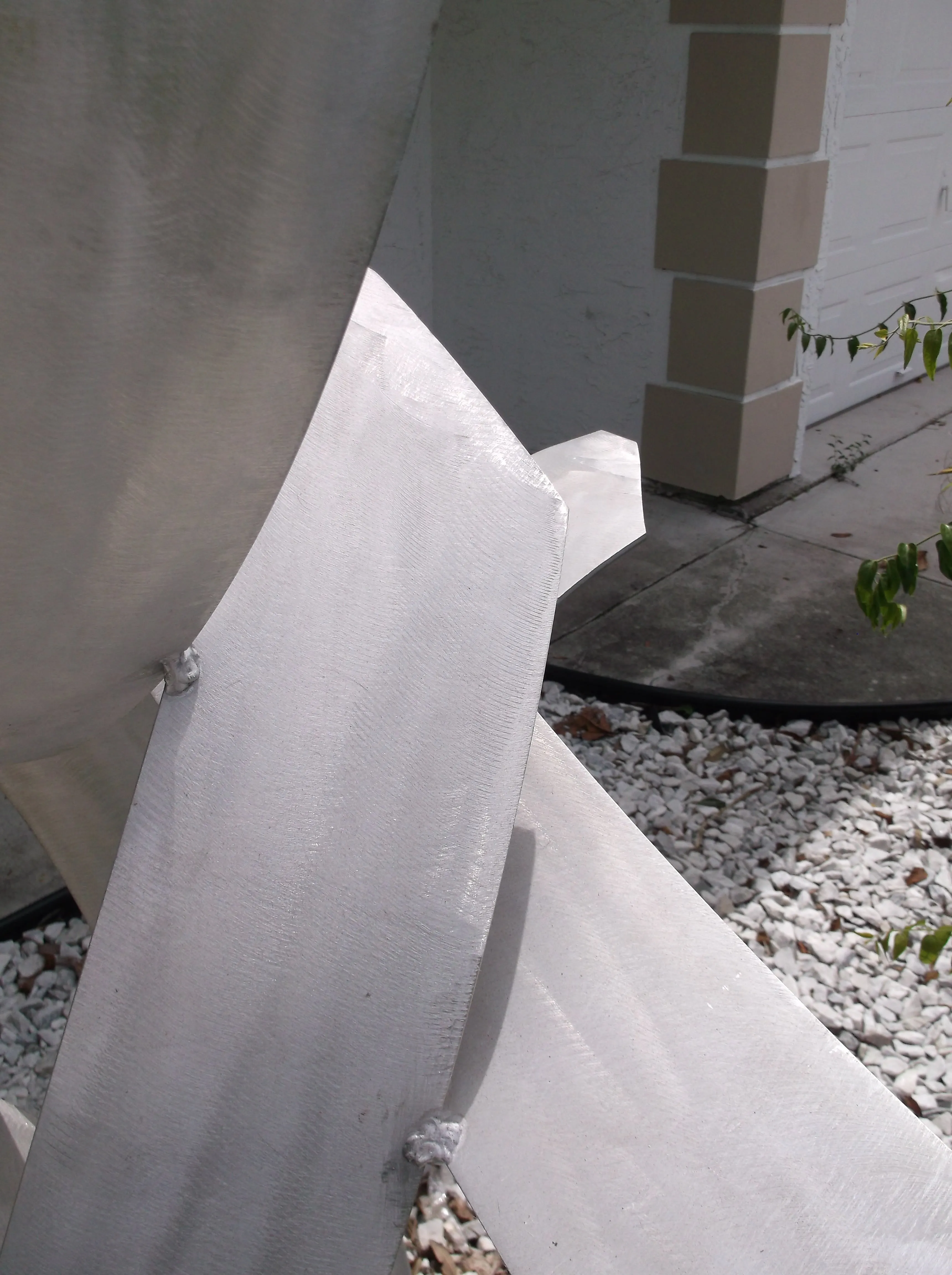Luxury Aluminum Sculpture, Rise, Modern Abstract Indoor Outdoor Landscape Art