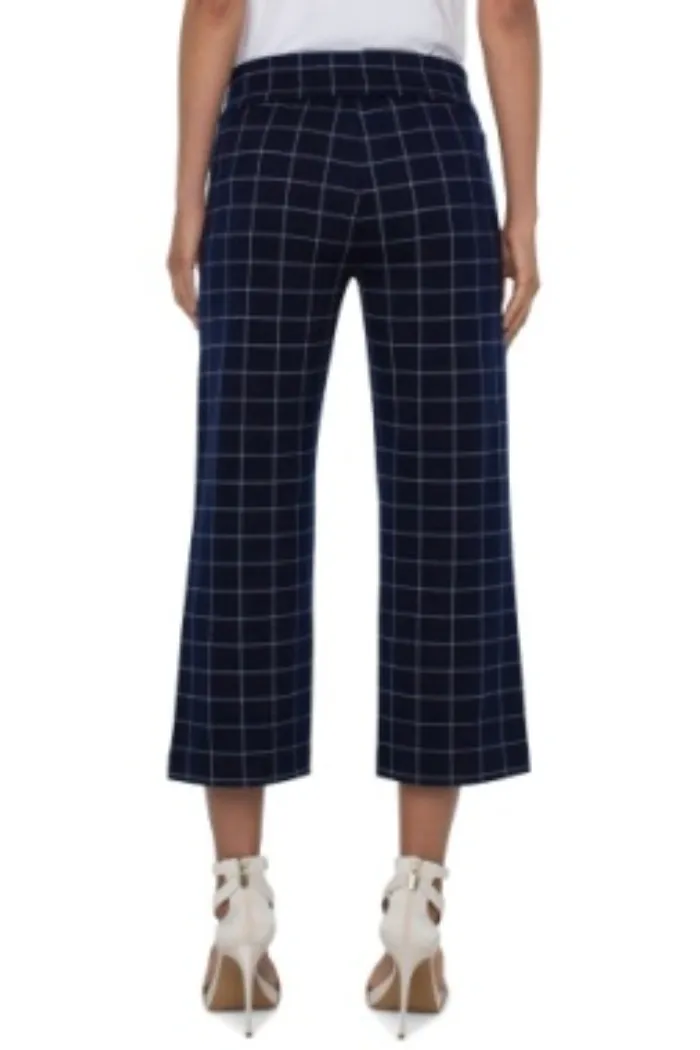 Mabel Pull On Wide Leg Crop Pant