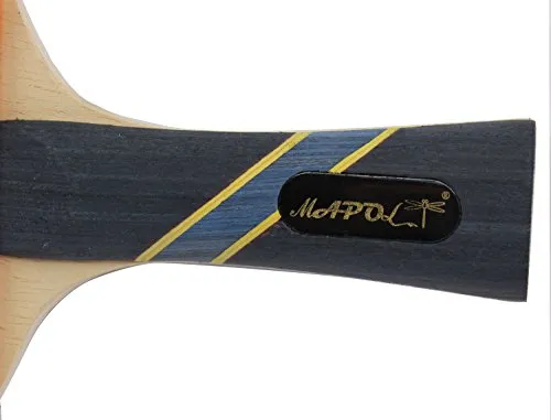 MAPOL 4 Star Professional Ping Pong Paddle Advanced Training Table Tennis Racket with Carry Case (2PCS)
