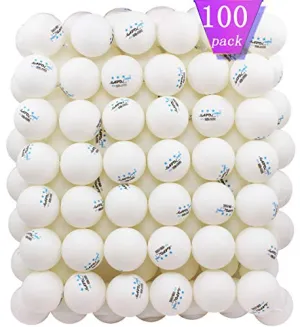 MAPOL REGAIL Training Ping Pong Table Tennis Balls (White, 40mm) - Pack of 100