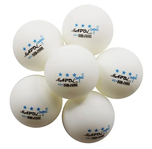 MAPOL REGAIL Training Ping Pong Table Tennis Balls (White, 40mm) - Pack of 100