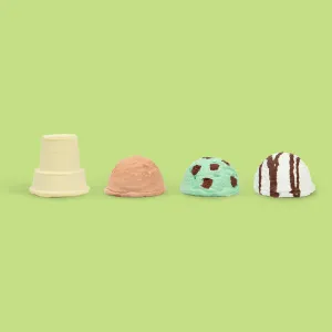 Maxie's Minty Ice Cream Cone - Handmade Sidewalk Chalk