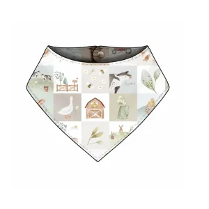 Meadow Farm Dribble Bib - Bamboo Lined