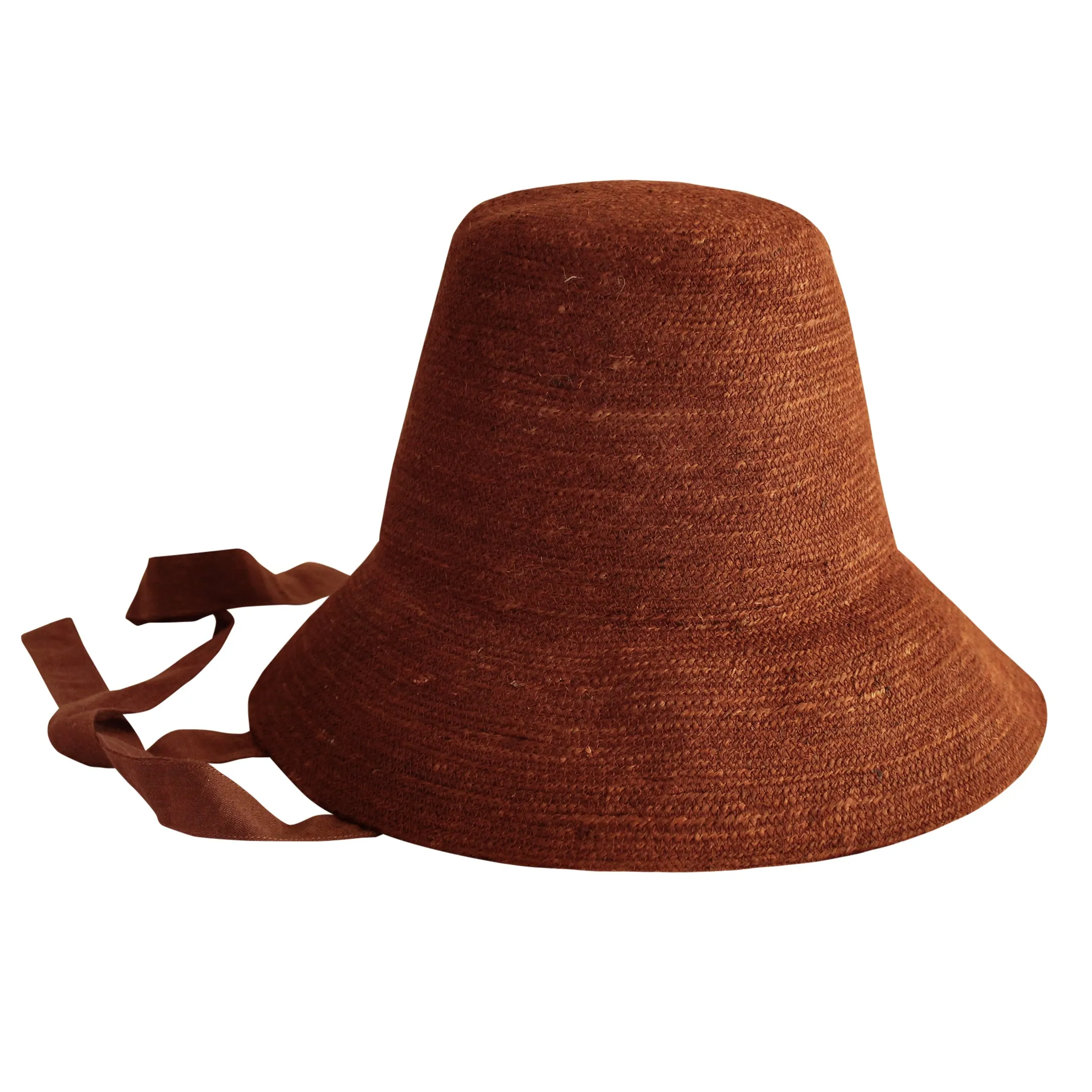 MEG Jute Straw Hat in Burnt Sienna