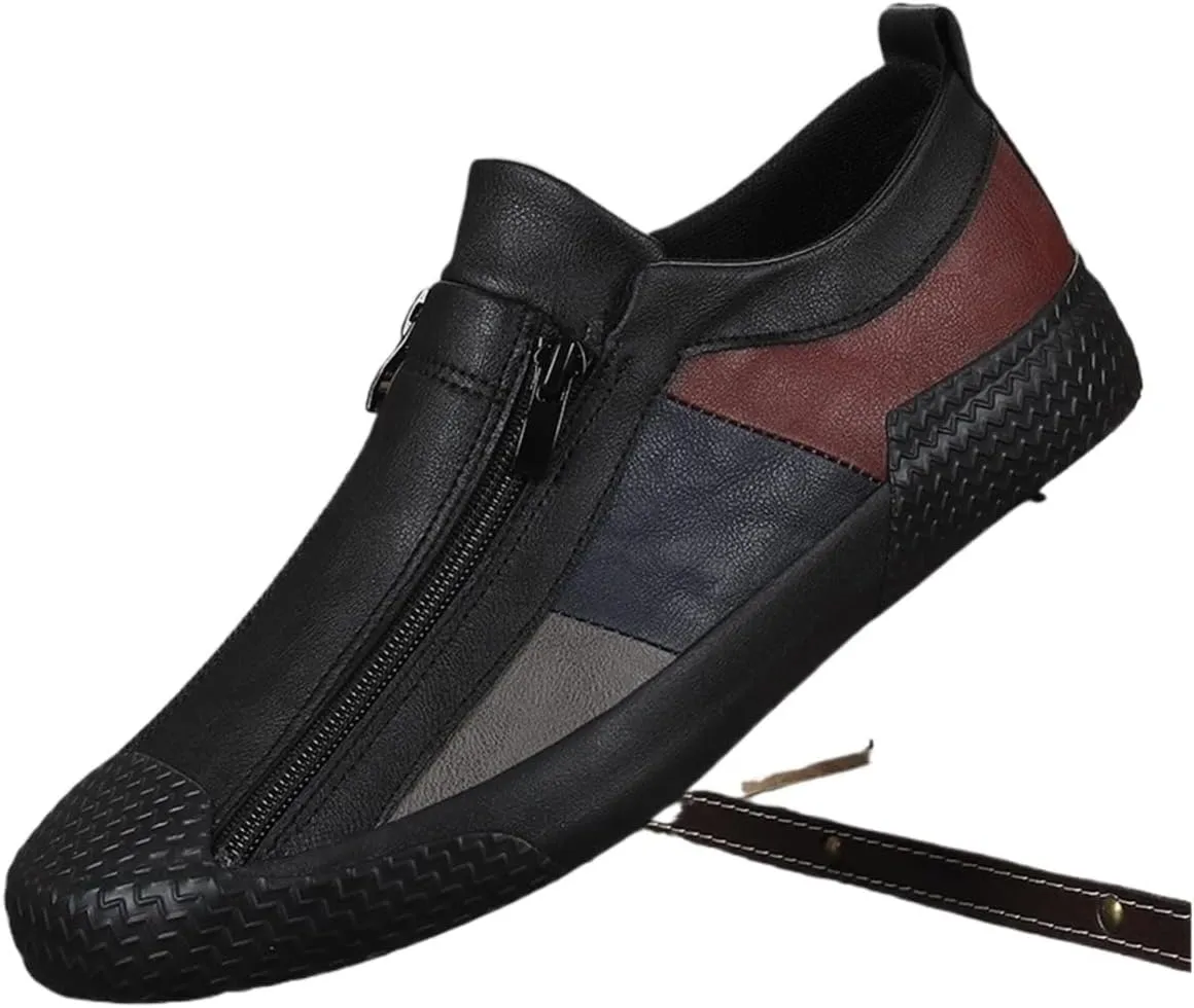 Men Leather Shoes New Men's Vulcanized Shoes Spring Designer Sneakers Breathable Men Loafers Shoes Soft Sole Comfort Casual Shoe