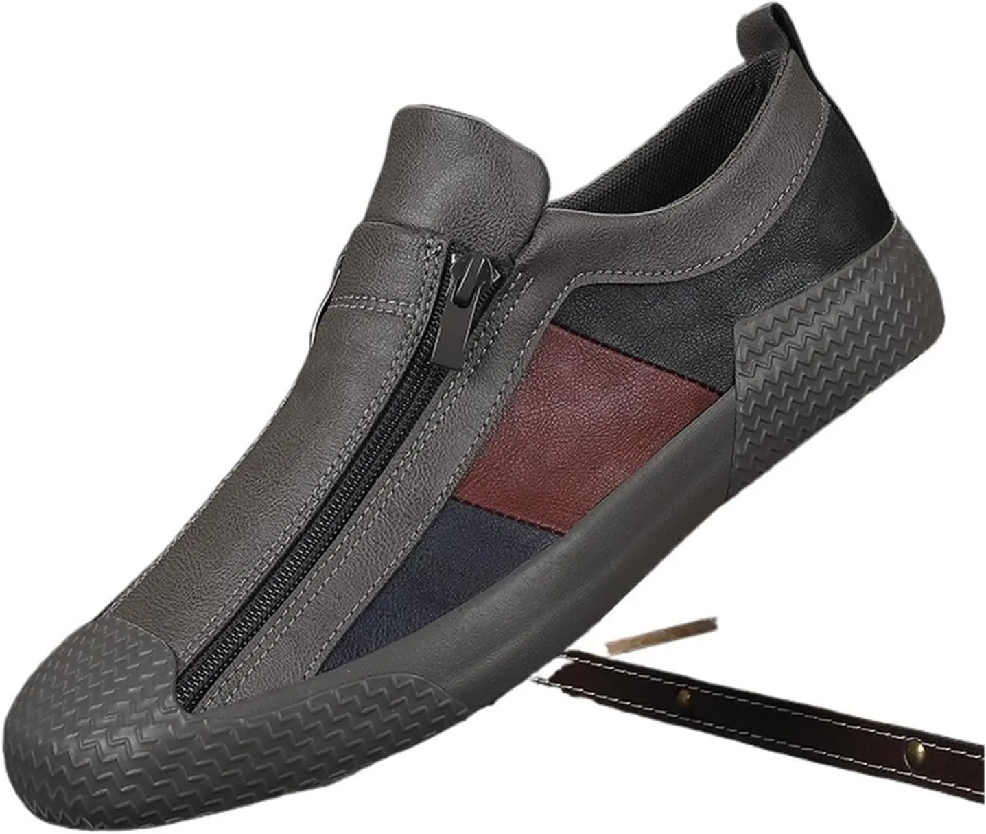 Men Leather Shoes New Men's Vulcanized Shoes Spring Designer Sneakers Breathable Men Loafers Shoes Soft Sole Comfort Casual Shoe