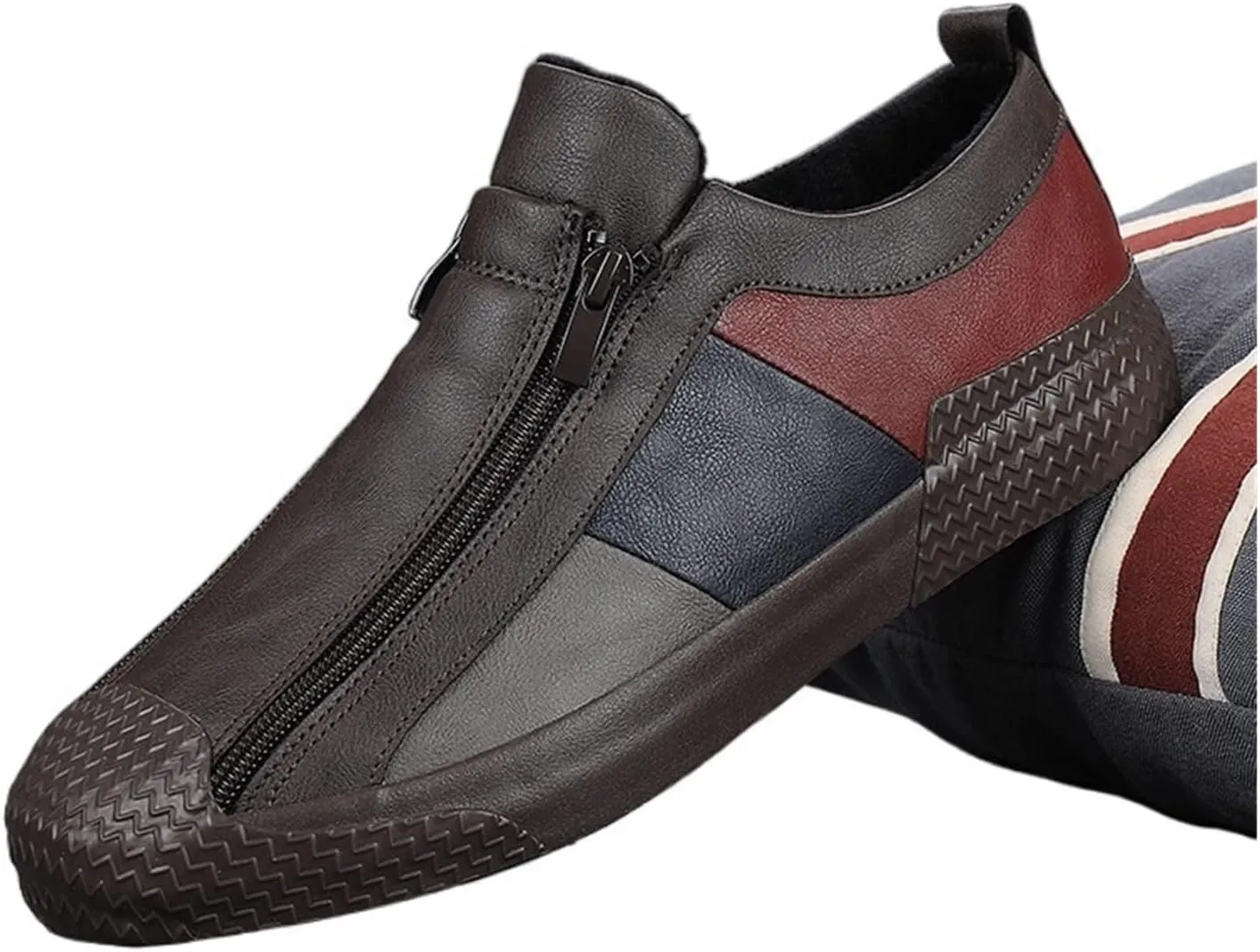 Men Leather Shoes New Men's Vulcanized Shoes Spring Designer Sneakers Breathable Men Loafers Shoes Soft Sole Comfort Casual Shoe