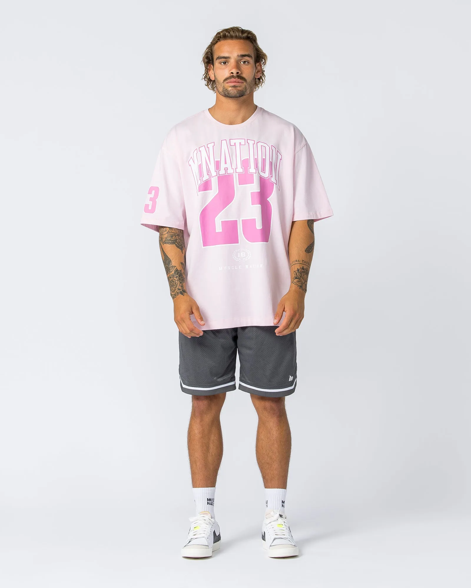 Mens 8" Basketball Shorts - Tornado