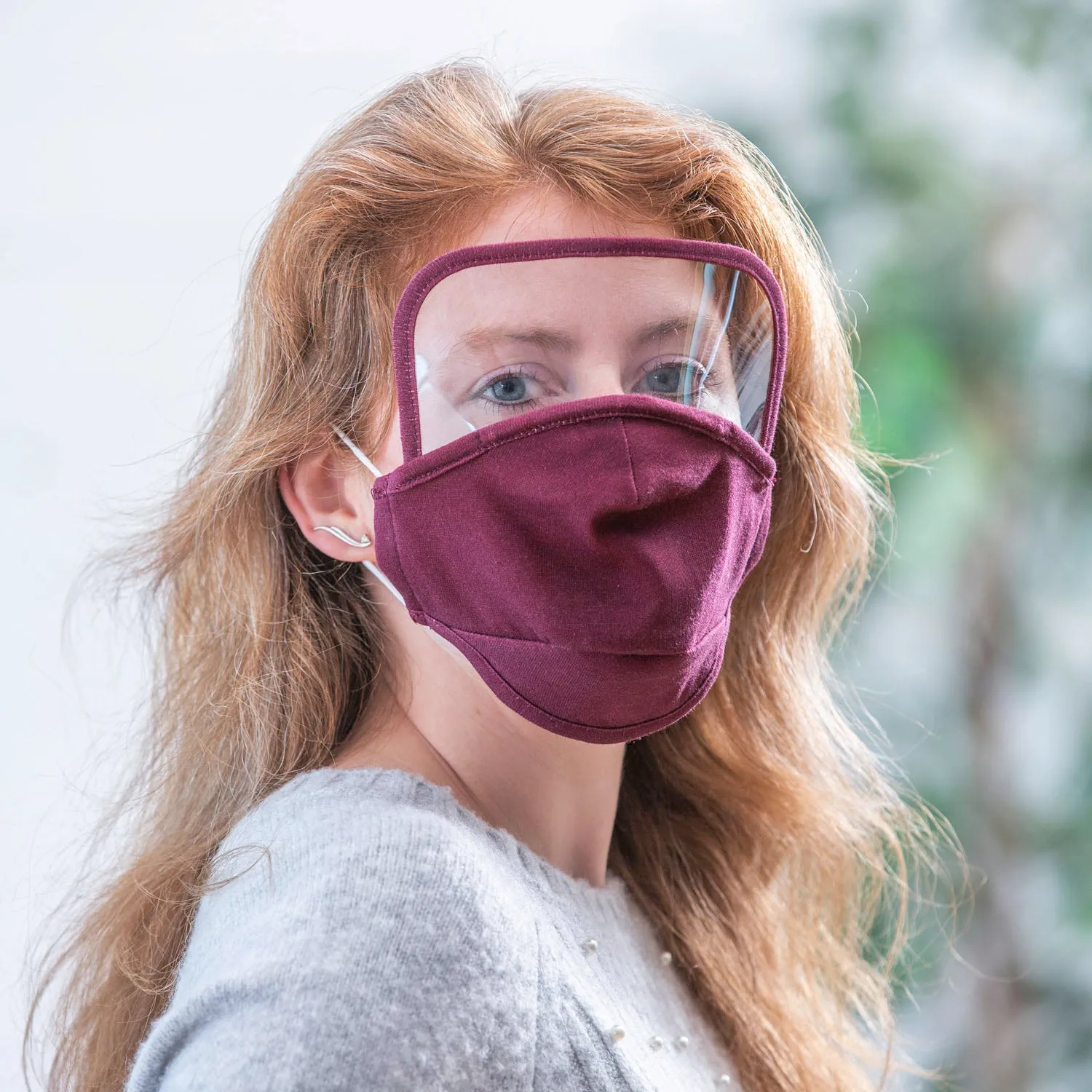 Men's Antimicrobial Non-Medical Cotton Face Mask with Visor, 3 Designs, 8 of each, 24 pcs total,7cdu101