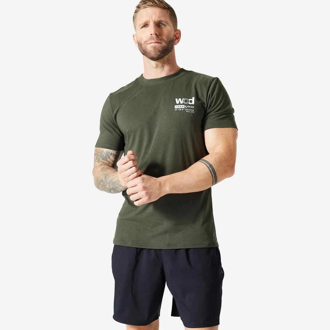 Men's Crew Neck Breathable Soft Slim-Fit Cross Training T-Shirt
