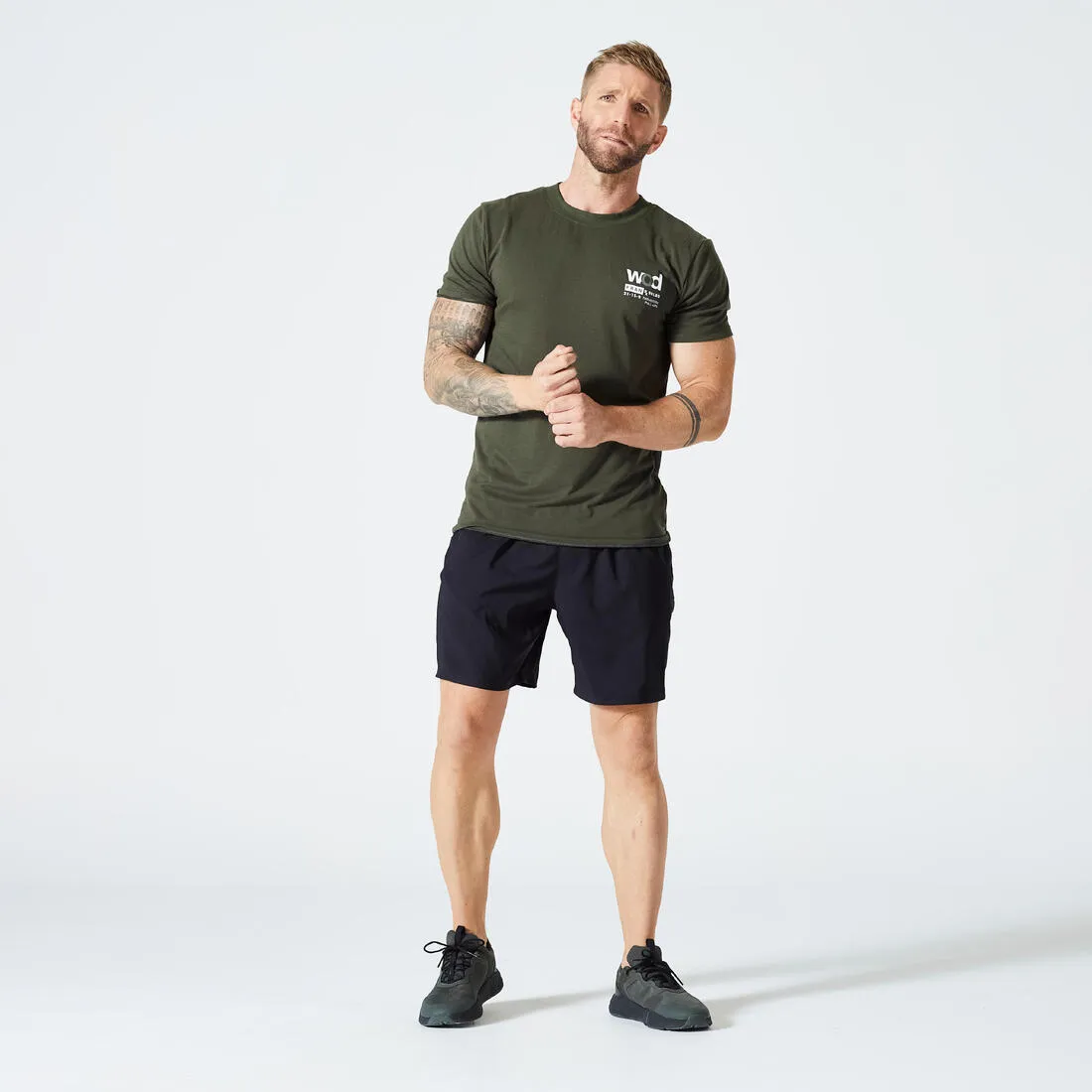 Men's Crew Neck Breathable Soft Slim-Fit Cross Training T-Shirt