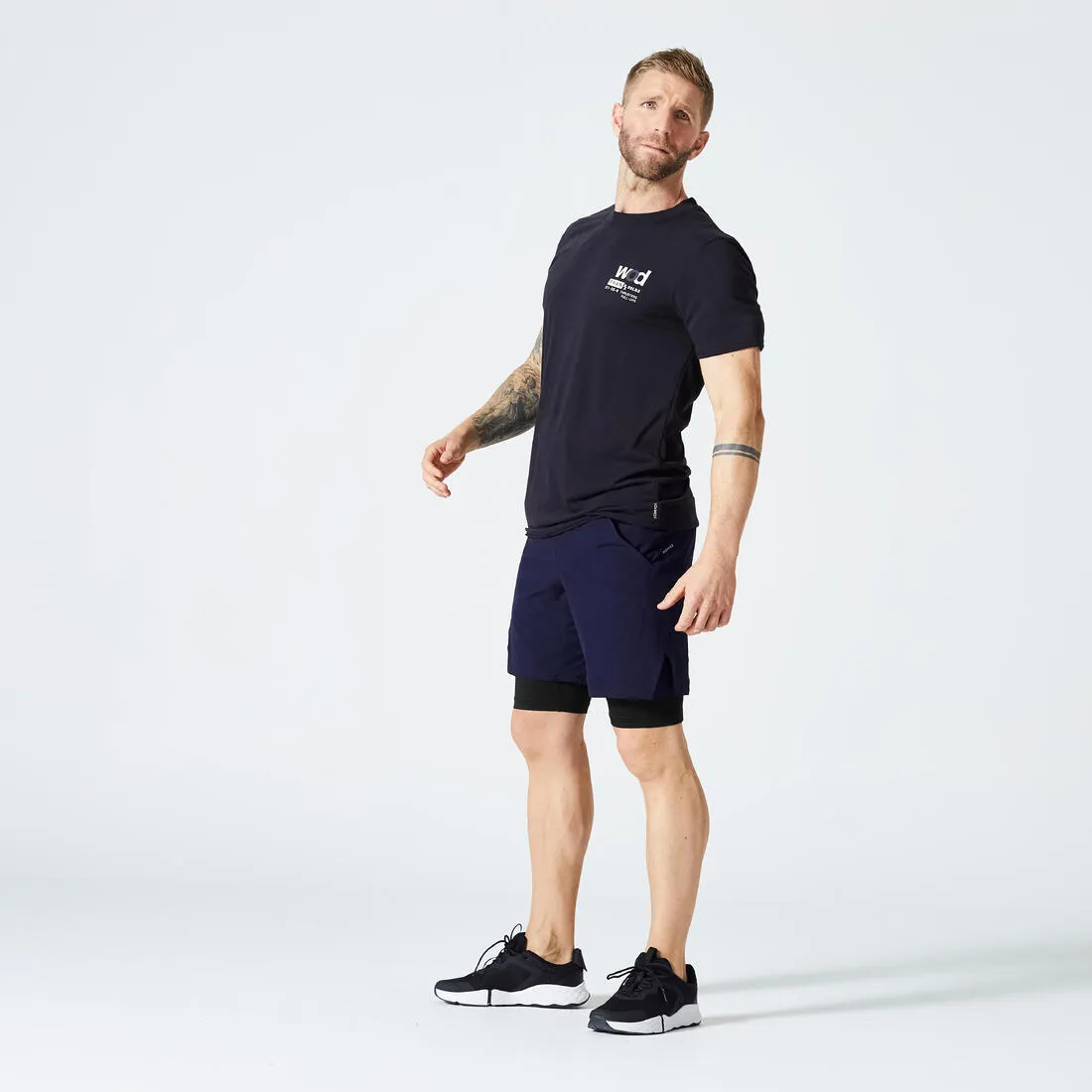 Men's Crew Neck Slim-Fit Soft Breathable Cross Training T-Shirt