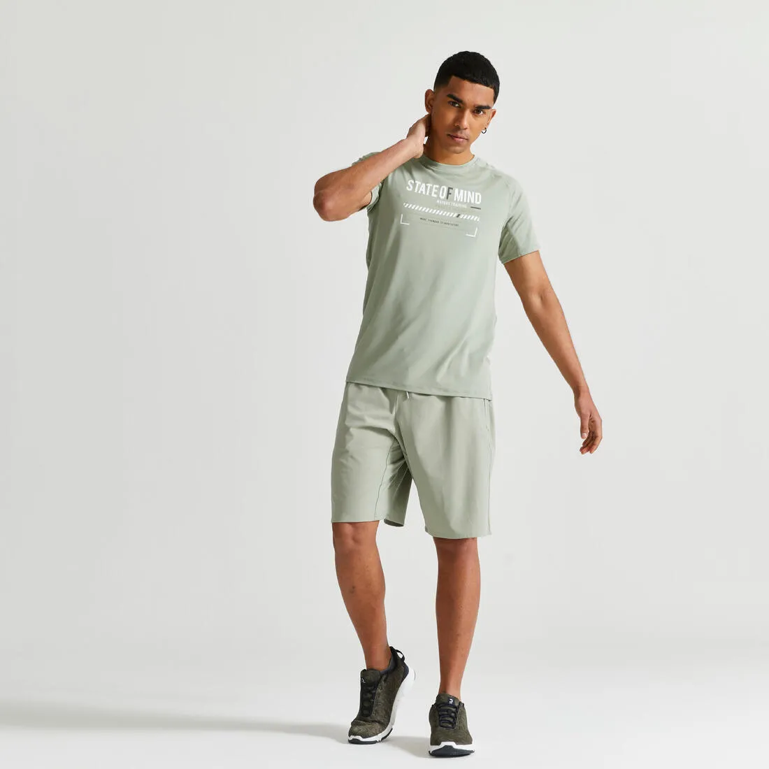 Men's Fitness Breathable Essential Crew Neck T-Shirt
