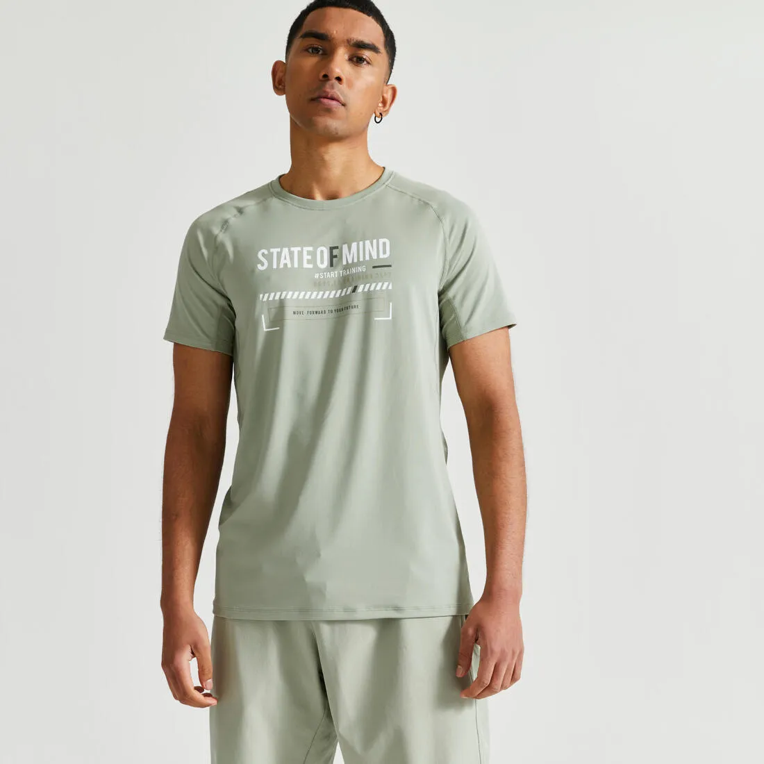 Men's Fitness Breathable Essential Crew Neck T-Shirt