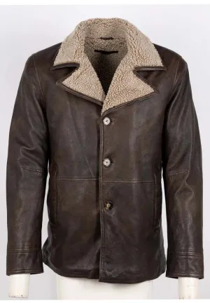 Men's Mauritius | Brew CF Leather Jacket | Chestnut