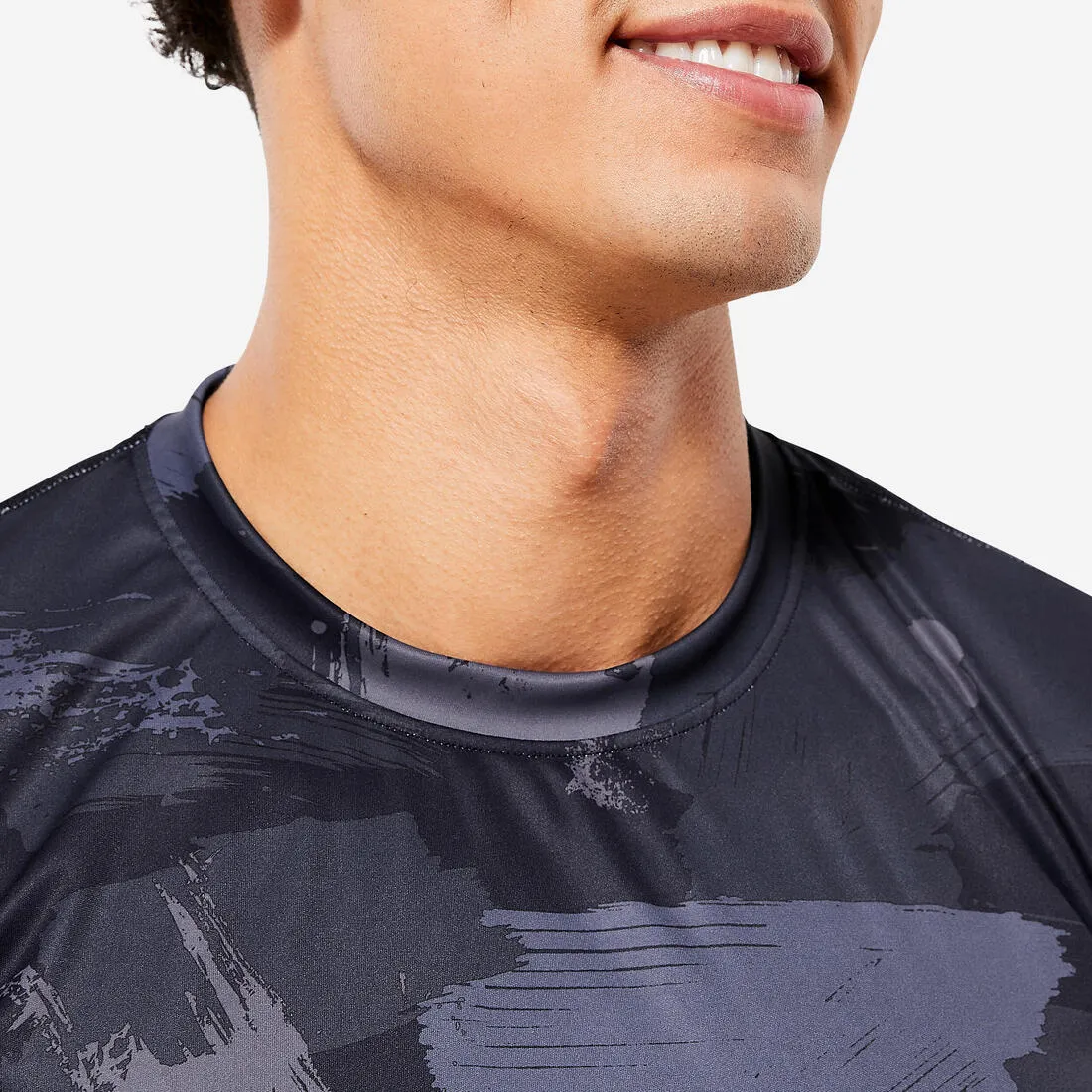 Men's Short-Sleeved Crew Neck Breathable Fitness T-Shirt