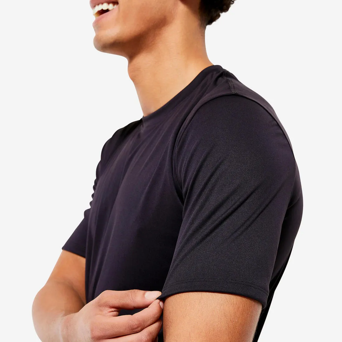Men's Short-Sleeved Crew Neck Breathable Fitness T-Shirt