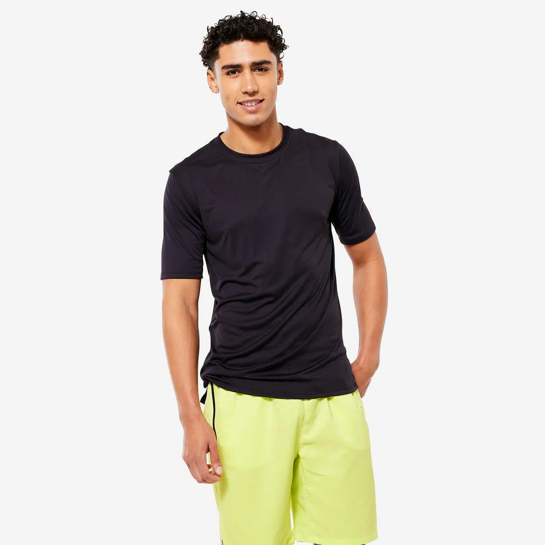 Men's Short-Sleeved Crew Neck Breathable Fitness T-Shirt