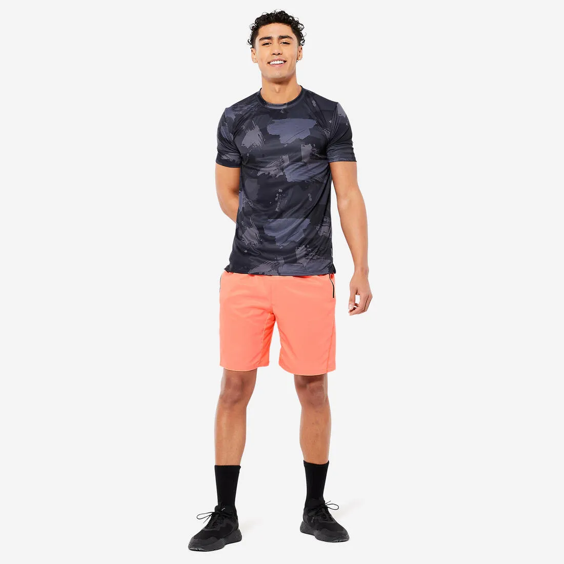 Men's Short-Sleeved Crew Neck Breathable Fitness T-Shirt