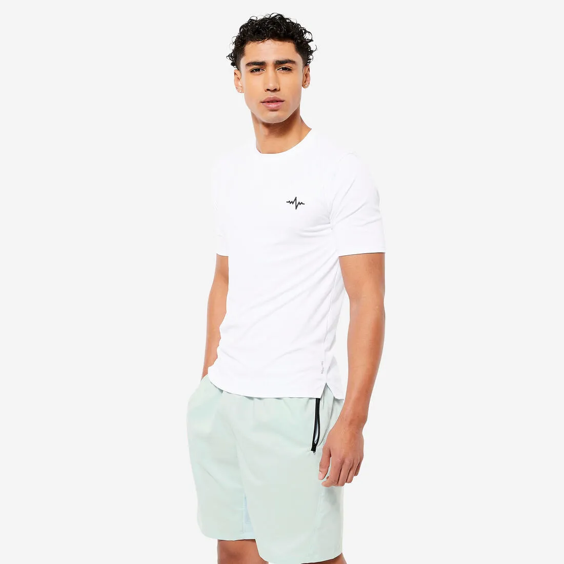 Men's Short-Sleeved Crew Neck Breathable Fitness T-Shirt