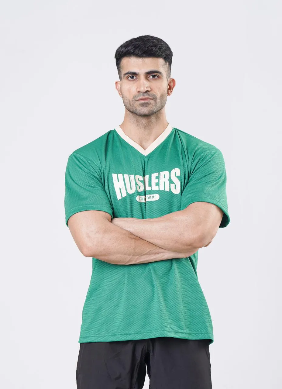 Mesh Basketball Tshirt Green